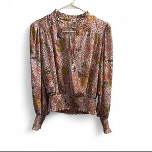 Joie Multicoloured floral blouse with tie neck and long sleeves
XS